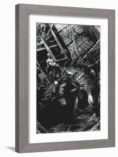 Zombies vs. Robots: No. 9 - Full-Page Art-Fabio Listrani-Framed Art Print