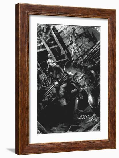 Zombies vs. Robots: No. 9 - Full-Page Art-Fabio Listrani-Framed Art Print