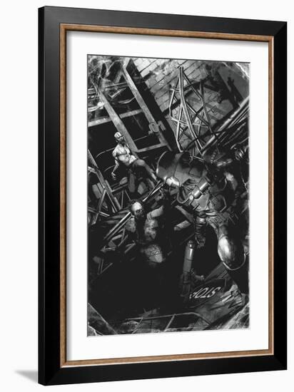 Zombies vs. Robots: No. 9 - Full-Page Art-Fabio Listrani-Framed Art Print