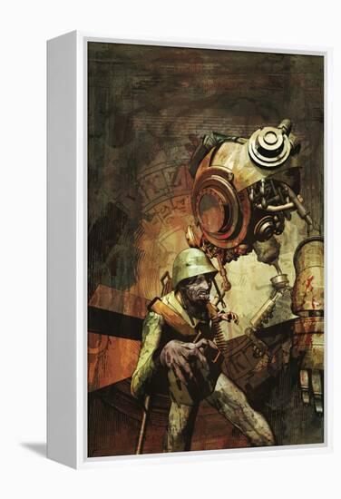 Zombies vs. Robots: Undercity - Cover Art-Fabio Listrani-Framed Stretched Canvas