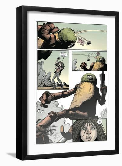 Zombies vs. Robots: Volume 1 - Comic Page with Panels-Val Mayerik-Framed Art Print