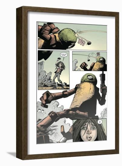 Zombies vs. Robots: Volume 1 - Comic Page with Panels-Val Mayerik-Framed Premium Giclee Print