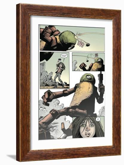 Zombies vs. Robots: Volume 1 - Comic Page with Panels-Val Mayerik-Framed Premium Giclee Print