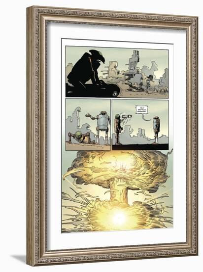 Zombies vs. Robots: Volume 1 - Comic Page with Panels-Val Mayerik-Framed Art Print