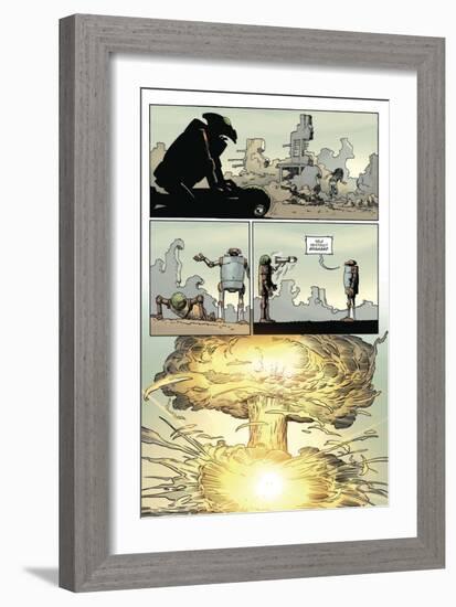 Zombies vs. Robots: Volume 1 - Comic Page with Panels-Val Mayerik-Framed Art Print