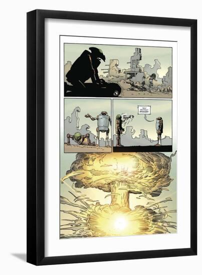 Zombies vs. Robots: Volume 1 - Comic Page with Panels-Val Mayerik-Framed Art Print