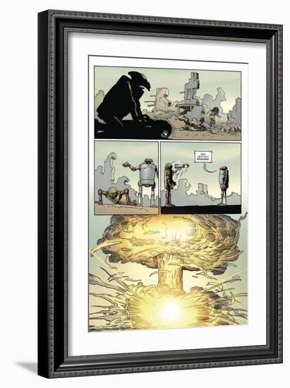 Zombies vs. Robots: Volume 1 - Comic Page with Panels-Val Mayerik-Framed Art Print