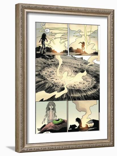 Zombies vs. Robots: Volume 1 - Comic Page with Panels-Val Mayerik-Framed Premium Giclee Print