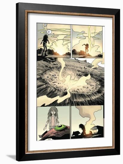 Zombies vs. Robots: Volume 1 - Comic Page with Panels-Val Mayerik-Framed Premium Giclee Print