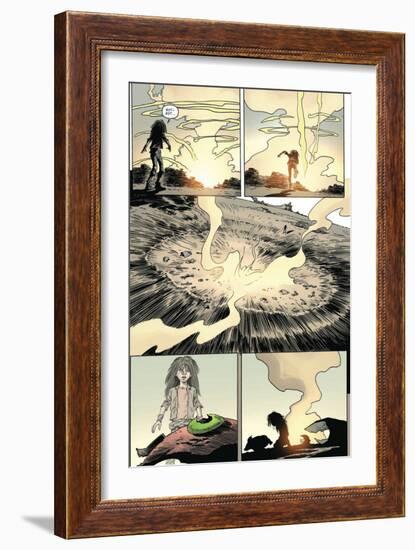 Zombies vs. Robots: Volume 1 - Comic Page with Panels-Val Mayerik-Framed Art Print