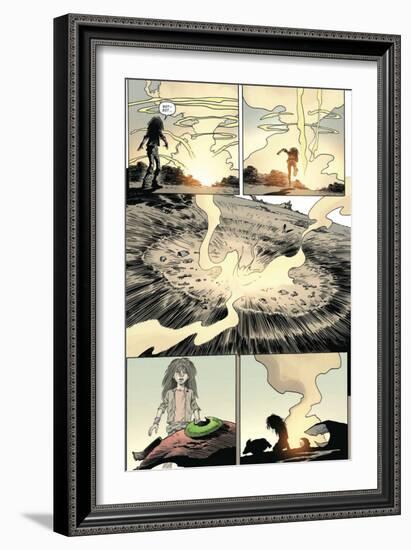 Zombies vs. Robots: Volume 1 - Comic Page with Panels-Val Mayerik-Framed Art Print