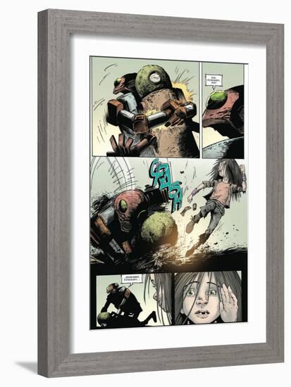 Zombies vs. Robots: Volume 1 - Comic Page with Panels-Val Mayerik-Framed Premium Giclee Print