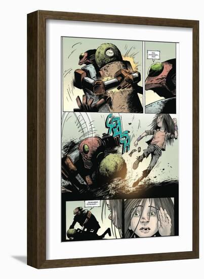 Zombies vs. Robots: Volume 1 - Comic Page with Panels-Val Mayerik-Framed Premium Giclee Print