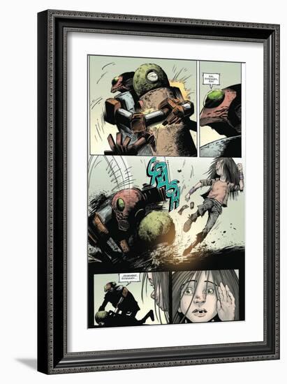 Zombies vs. Robots: Volume 1 - Comic Page with Panels-Val Mayerik-Framed Premium Giclee Print