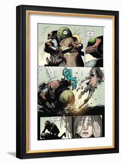 Zombies vs. Robots: Volume 1 - Comic Page with Panels-Val Mayerik-Framed Art Print