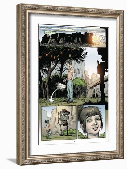 Zombies vs. Robots: Volume 1 - Comic Page with Panels-Val Mayerik-Framed Art Print