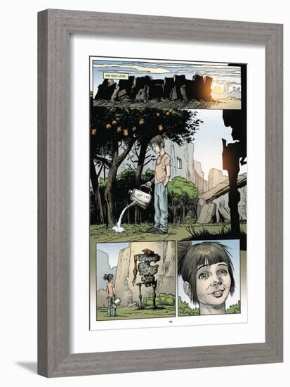 Zombies vs. Robots: Volume 1 - Comic Page with Panels-Val Mayerik-Framed Art Print