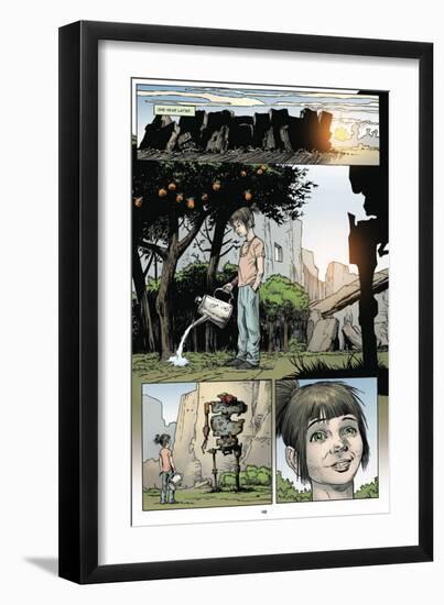 Zombies vs. Robots: Volume 1 - Comic Page with Panels-Val Mayerik-Framed Art Print