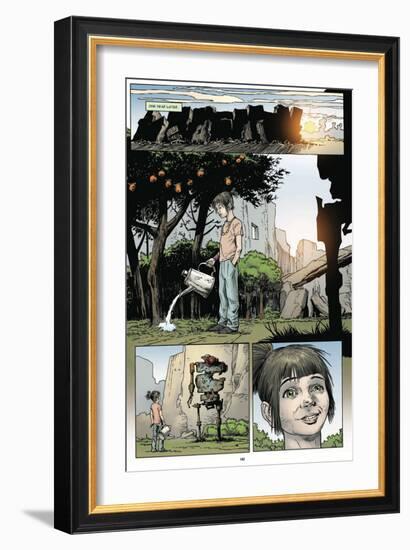 Zombies vs. Robots: Volume 1 - Comic Page with Panels-Val Mayerik-Framed Art Print