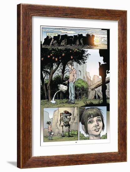 Zombies vs. Robots: Volume 1 - Comic Page with Panels-Val Mayerik-Framed Premium Giclee Print