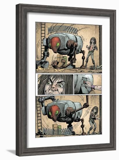 Zombies vs. Robots: Volume 1 - Comic Page with Panels-Val Mayerik-Framed Art Print