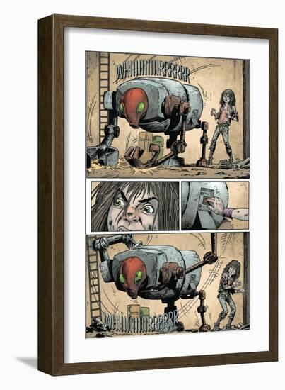 Zombies vs. Robots: Volume 1 - Comic Page with Panels-Val Mayerik-Framed Art Print