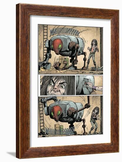 Zombies vs. Robots: Volume 1 - Comic Page with Panels-Val Mayerik-Framed Art Print