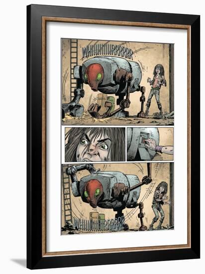 Zombies vs. Robots: Volume 1 - Comic Page with Panels-Val Mayerik-Framed Art Print