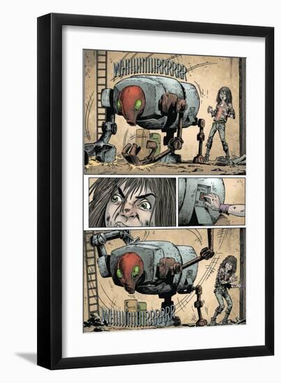 Zombies vs. Robots: Volume 1 - Comic Page with Panels-Val Mayerik-Framed Art Print