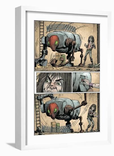 Zombies vs. Robots: Volume 1 - Comic Page with Panels-Val Mayerik-Framed Art Print