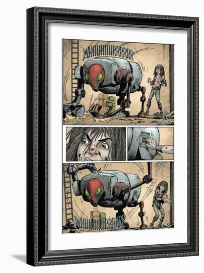 Zombies vs. Robots: Volume 1 - Comic Page with Panels-Val Mayerik-Framed Art Print