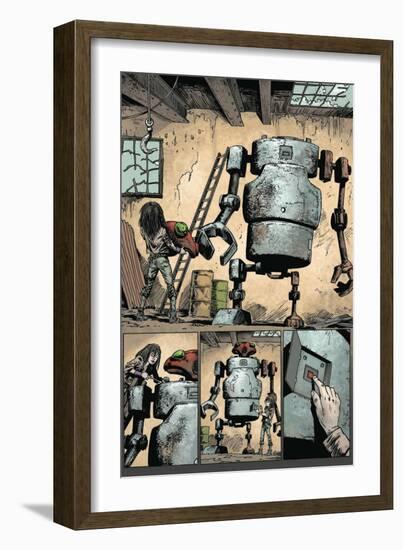 Zombies vs. Robots: Volume 1 - Comic Page with Panels-Val Mayerik-Framed Premium Giclee Print