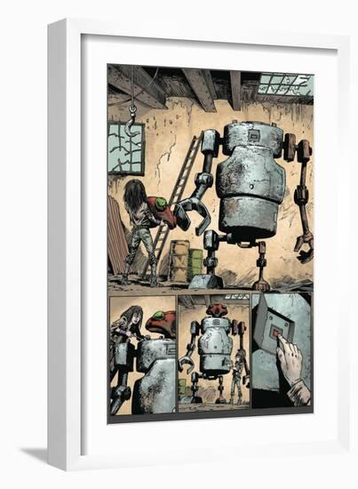 Zombies vs. Robots: Volume 1 - Comic Page with Panels-Val Mayerik-Framed Art Print