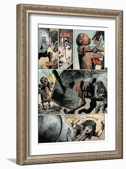 Zombies vs. Robots: Volume 1 - Comic Page with Panels-Val Mayerik-Framed Premium Giclee Print