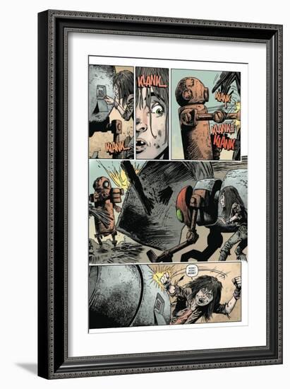 Zombies vs. Robots: Volume 1 - Comic Page with Panels-Val Mayerik-Framed Premium Giclee Print