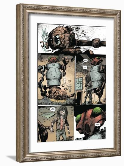 Zombies vs. Robots: Volume 1 - Comic Page with Panels-Val Mayerik-Framed Art Print