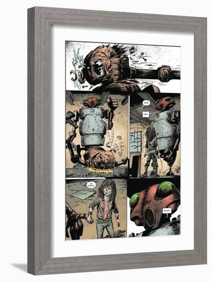 Zombies vs. Robots: Volume 1 - Comic Page with Panels-Val Mayerik-Framed Art Print