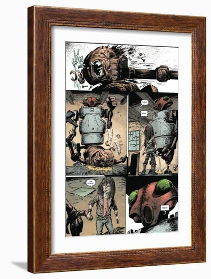 Zombies vs. Robots: Volume 1 - Comic Page with Panels-Val Mayerik-Framed Art Print