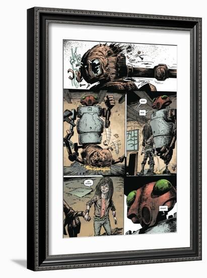 Zombies vs. Robots: Volume 1 - Comic Page with Panels-Val Mayerik-Framed Art Print