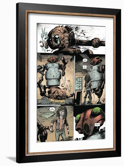 Zombies vs. Robots: Volume 1 - Comic Page with Panels-Val Mayerik-Framed Premium Giclee Print