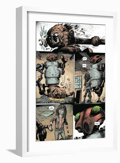 Zombies vs. Robots: Volume 1 - Comic Page with Panels-Val Mayerik-Framed Premium Giclee Print