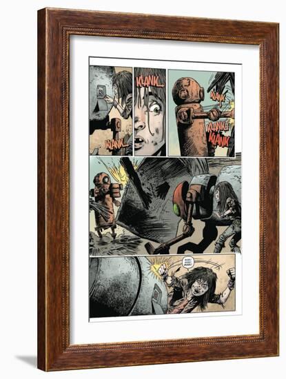 Zombies vs. Robots: Volume 1 - Comic Page with Panels-Val Mayerik-Framed Art Print