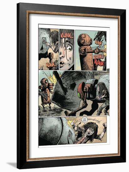 Zombies vs. Robots: Volume 1 - Comic Page with Panels-Val Mayerik-Framed Art Print