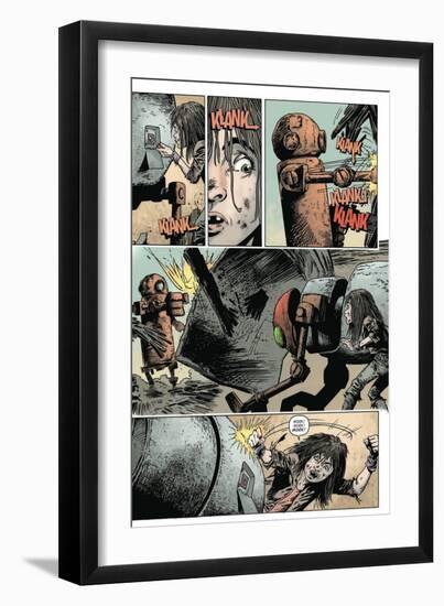 Zombies vs. Robots: Volume 1 - Comic Page with Panels-Val Mayerik-Framed Art Print