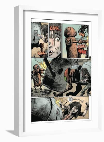 Zombies vs. Robots: Volume 1 - Comic Page with Panels-Val Mayerik-Framed Art Print