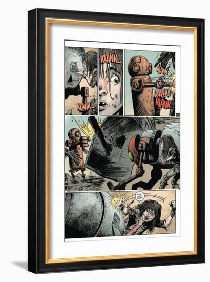 Zombies vs. Robots: Volume 1 - Comic Page with Panels-Val Mayerik-Framed Art Print