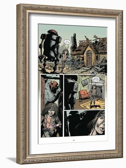 Zombies vs. Robots: Volume 1 - Comic Page with Panels-Val Mayerik-Framed Art Print