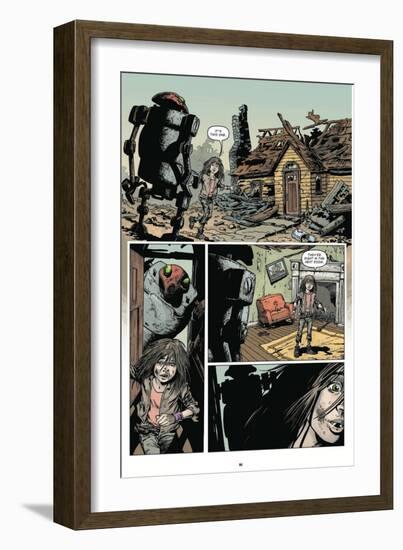 Zombies vs. Robots: Volume 1 - Comic Page with Panels-Val Mayerik-Framed Art Print