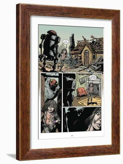 Zombies vs. Robots: Volume 1 - Comic Page with Panels-Val Mayerik-Framed Art Print