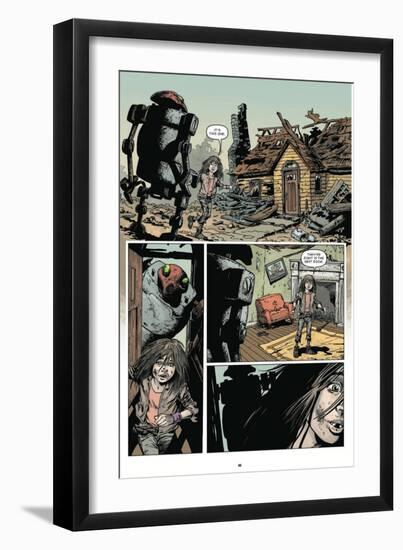 Zombies vs. Robots: Volume 1 - Comic Page with Panels-Val Mayerik-Framed Art Print